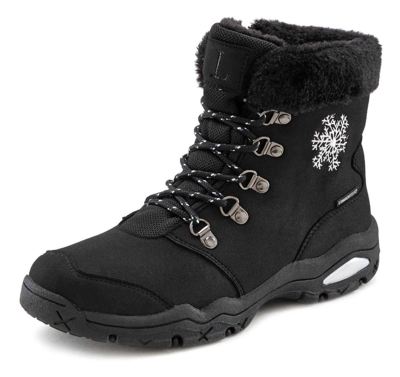 LASCANA Winterboots, Outdoorstiefelette, Stiefel, Stiefelette, Schneestiefel Winterstiefelette mit wind-& wasserabweisender Tex-Membran – Bild 2 von 5