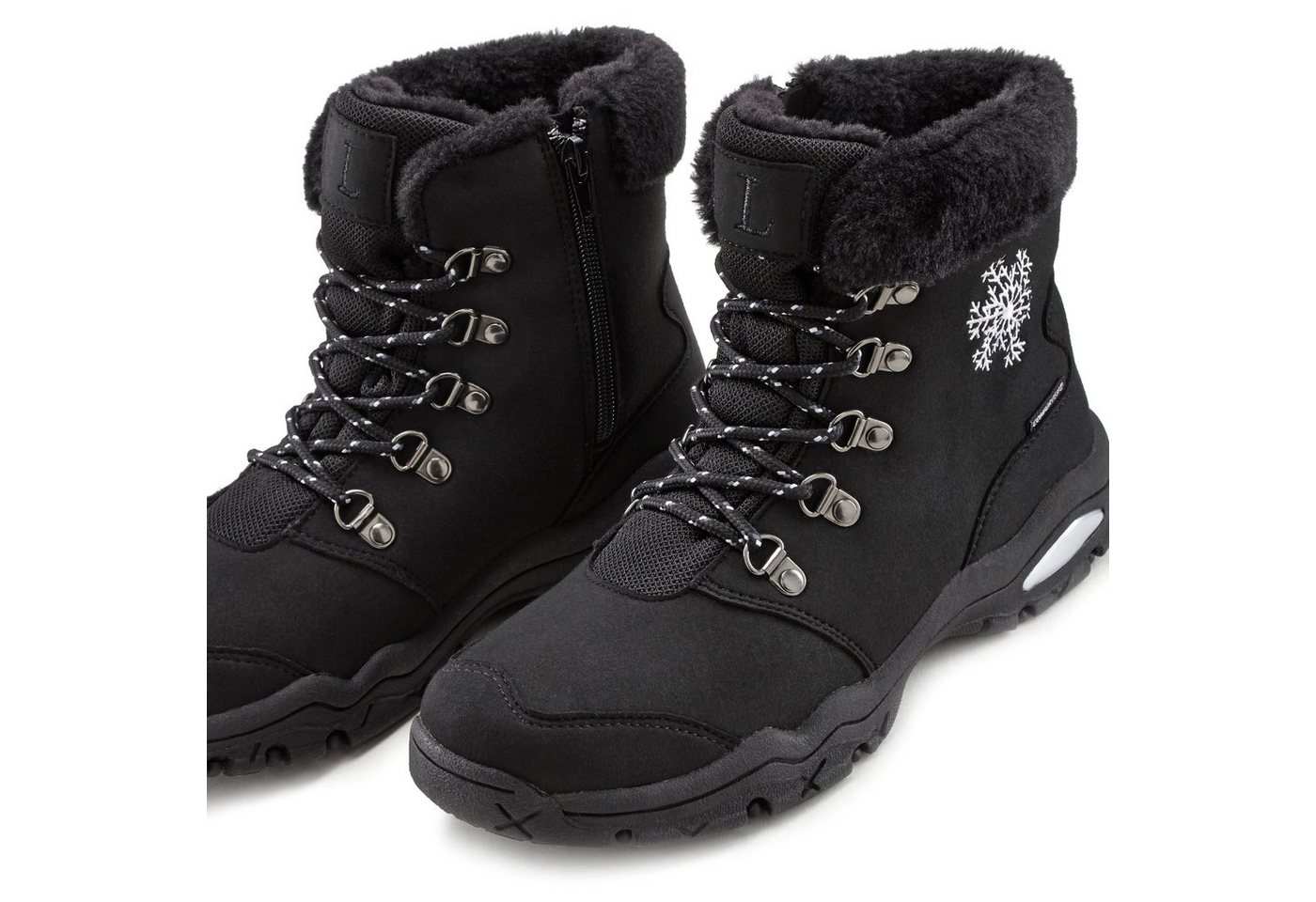 LASCANA Winterboots, Outdoorstiefelette, Stiefel, Stiefelette, Schneestiefel Winterstiefelette mit wind-& wasserabweisender Tex-Membran – Bild 4 von 5