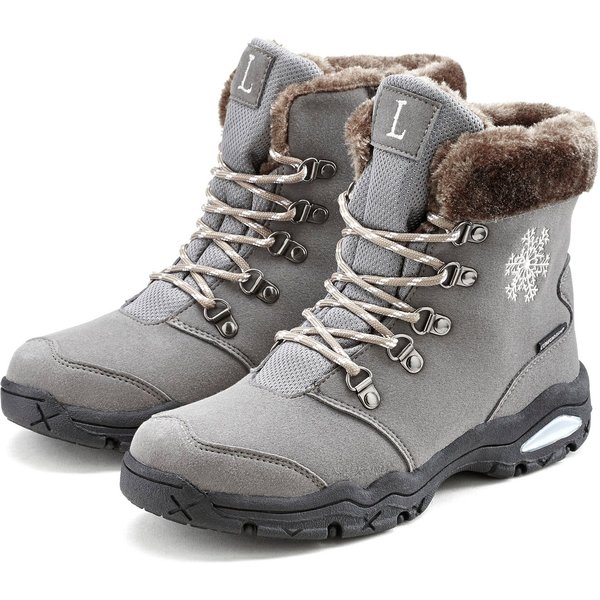 LASCANA Winterboots, Outdoorstiefelette, Stiefel, Stiefelette, Schneestiefel Winterstiefelette mit wind-& wasserabweisender Tex-Membran