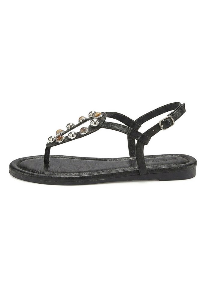 LASCANA Zehentrenner, Sandalette, Sommerschuh, offener Schuh Sandale mit modischen Schmuckelementen VEGAN – Bild 3 von 5