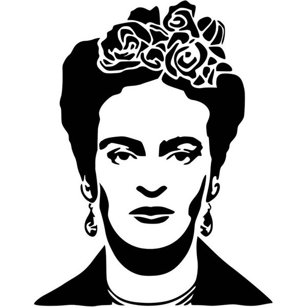 LaserCad Airbrushschablone Frida Kahlo A7 bis A2 Stencil, Graffiti, Airbrush