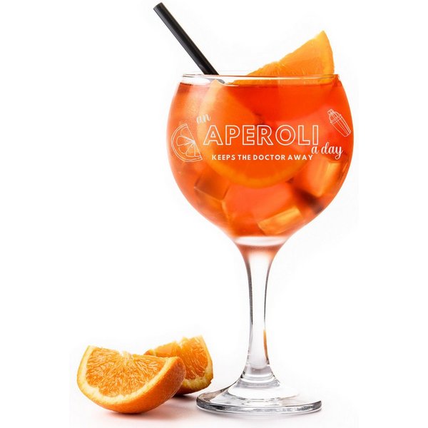Lasernauten Aperitifglas Spritz Glas mit Gravur 630 ml Cocktailglas mit Spruch Aperitif Gläser
