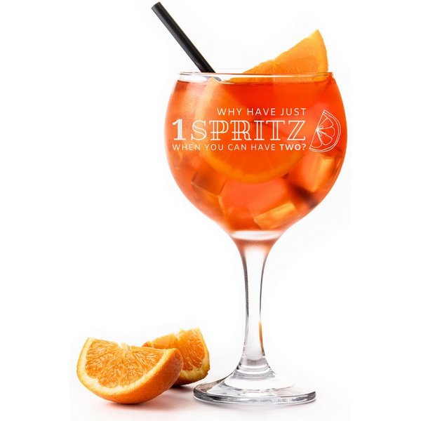 Lasernauten Aperitifglas Spritz Glas mit Gravur 630 ml Cocktailglas mit Spruch Aperitif Gläser