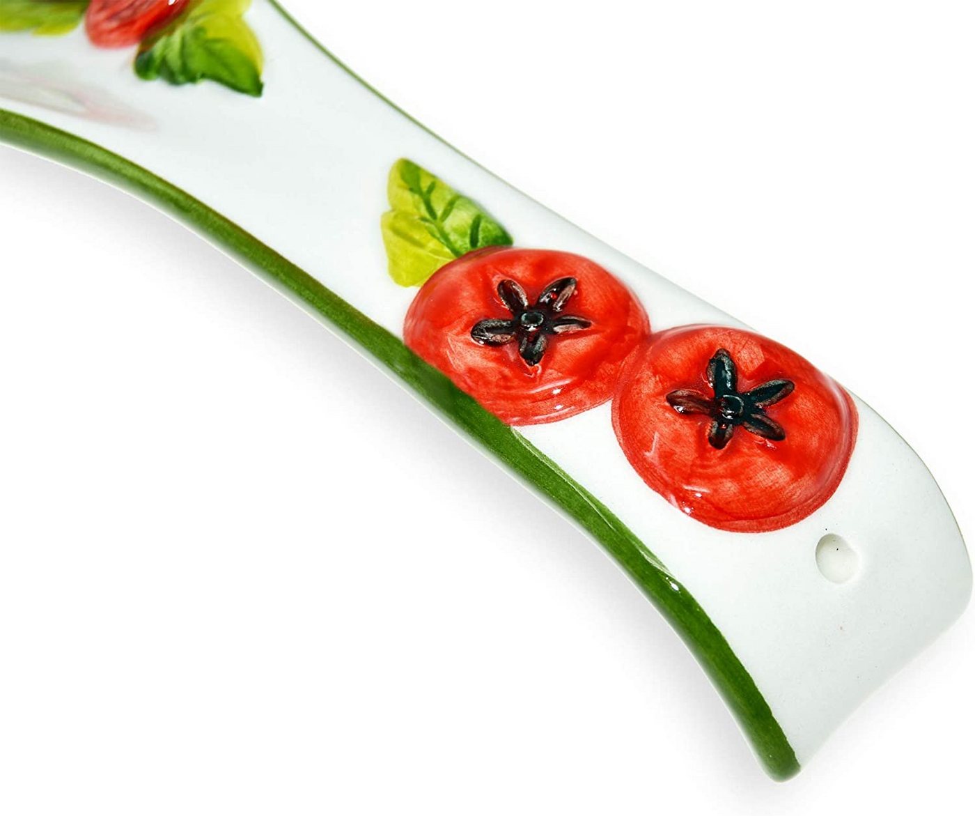 Lashuma Kochlöffelhalter Tomate, (1-tlg., 28 cm), Keramik Löffelhalter mit Tomaten Relief Dekor – Bild 5 von 5