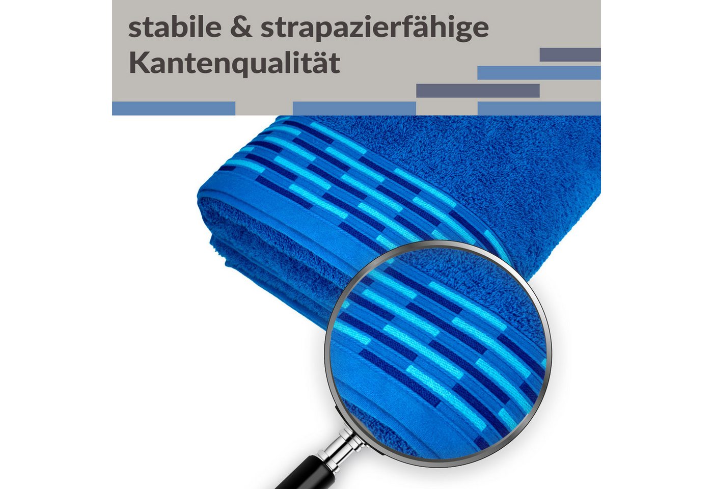 Lashuma Saunatuch - Badetuch Frottee, Saunahandtuch aus 100% Baumwolle für Damen & Herren – Bild 5 von 5