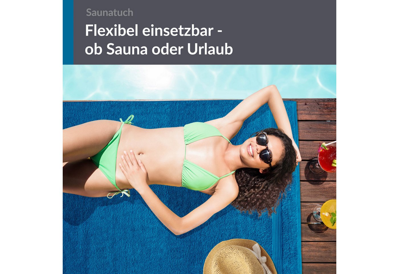 Lashuma Saunatuch XXL Handtuch, Frottee (1-St), Badetuch Damen & Badehandtuch Herren 100x200 cm - Saunahandtuch 80x220 – Bild 2 von 5