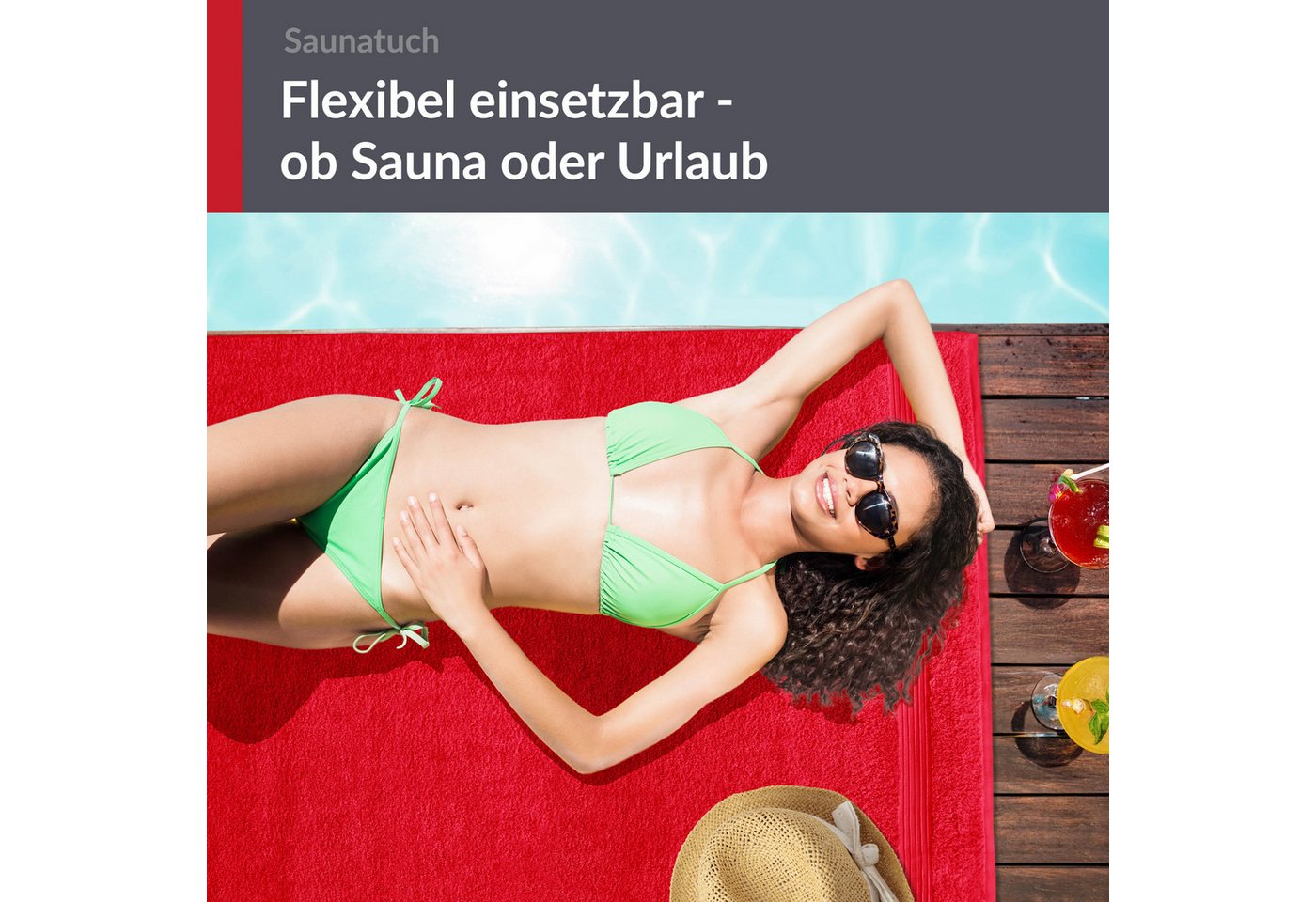 Lashuma Saunatuch XXL Handtuch, Frottee (1-St), Badetuch Damen & Badehandtuch Herren 100x200 cm - Saunahandtuch 80x220 – Bild 2 von 5