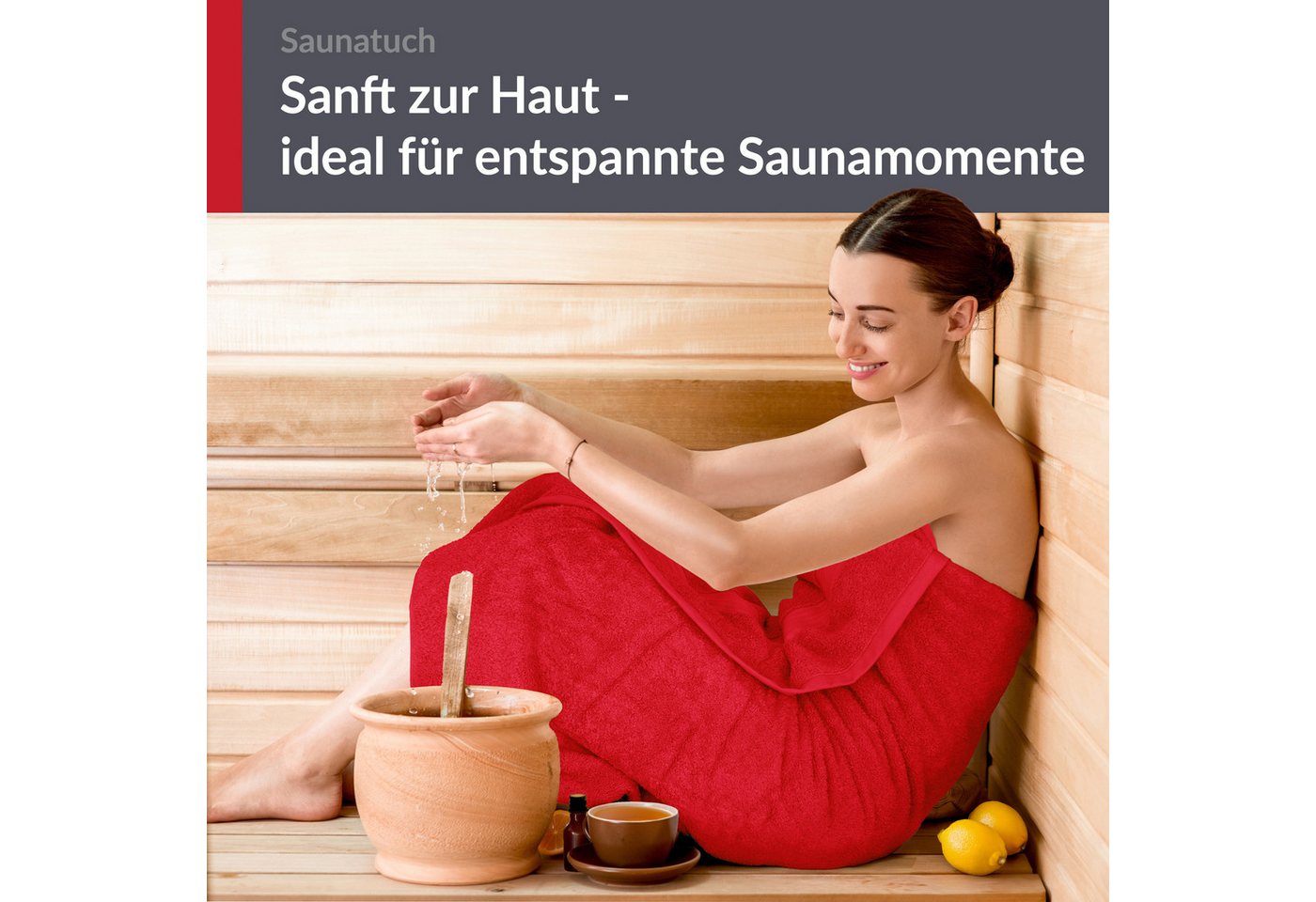 Lashuma Saunatuch XXL Handtuch, Frottee (1-St), Badetuch Damen & Badehandtuch Herren 100x200 cm - Saunahandtuch 80x220 – Bild 4 von 5