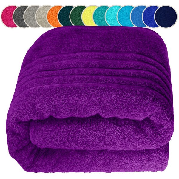 Lashuma Saunatuch XXL Handtuch London, Frottee (1-St), großes Badetuch Damen & Badehandtuch Herren 80x200 - Saunahandtuch