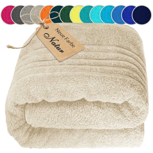 Lashuma Saunatuch XXL Handtuch London, Frottee (1-St), Badetuch Damen & Badehandtuch Herren 100x200 cm - Saunahandtuch 80x220
