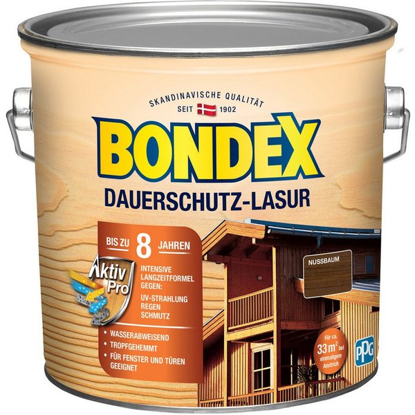 Bondex Lasur Bondex Dauerschutz Lasur 2,5 L nussbaum