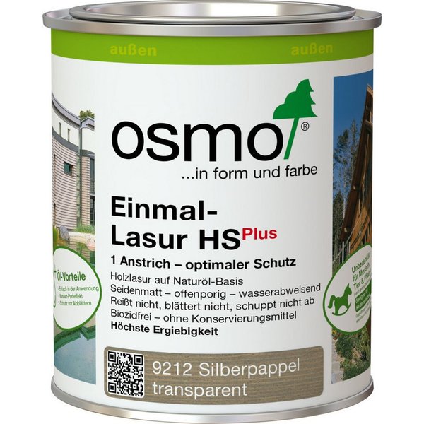Osmo Lasur Osmo Einmal-Lasur HS Plus 750 ml silberpappel