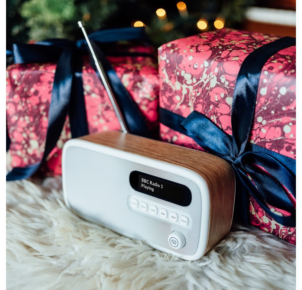 LAURA ASHLEY VQ Dexter DAB/DAB+ Digitalradio UKW, Bluetooth, Wiederaufladbar Beige Digitalradio (DAB) – Bild 2 von 5