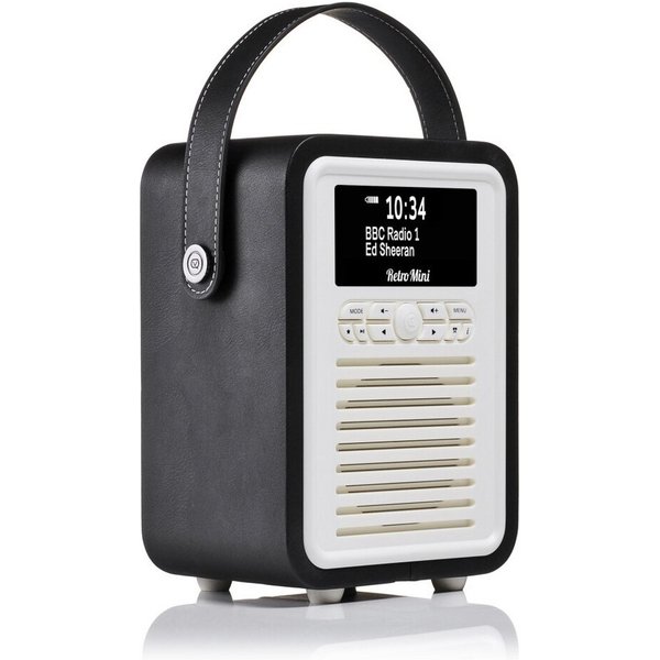 LAURA ASHLEY VQ Retro Mini DAB/DAB+ Digitalradio Bluetooth, Wecker – Schwarz VQ Digitalradio (DAB)