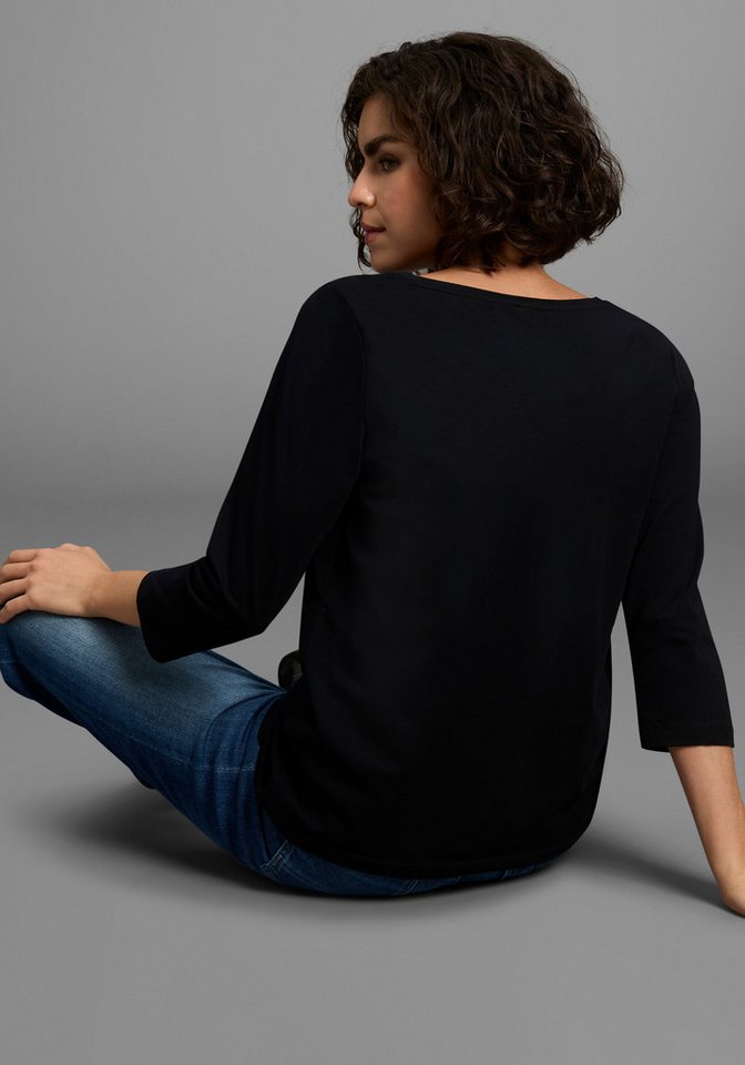 Laura Scott 3/4-Arm-Shirt Basic-Stil, 3/4-Ärmellänge, U-Boot-Ausschnitt – Bild 2 von 5