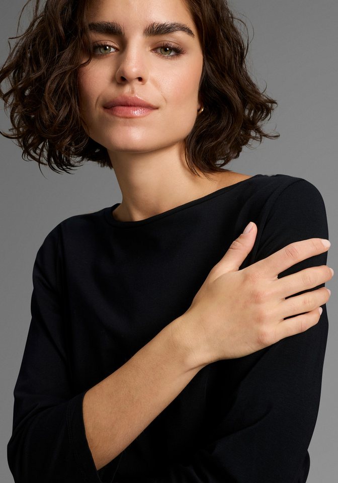 Laura Scott 3/4-Arm-Shirt Basic-Stil, 3/4-Ärmellänge, U-Boot-Ausschnitt – Bild 3 von 5