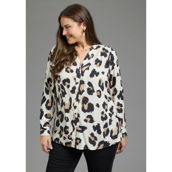 Laura Scott CURVE Longbluse Große Größen im Tunika Stil aus weicher Viskose