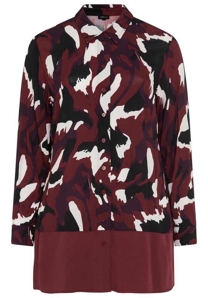 Laura Scott CURVE Longbluse Große Größen Langarm, aus Viskose, figurumspielende Passform – Bild 5 von 5