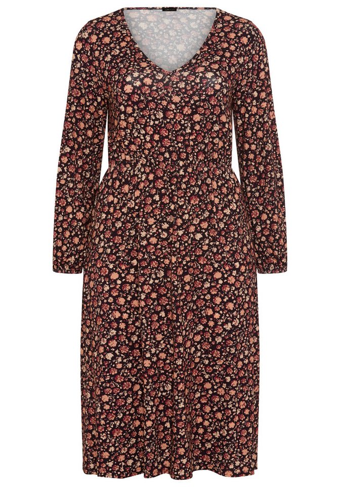 Laura Scott CURVE Midikleid Große Größen aus elastischer Viskosemischung, figurumspielende Passform – Bild 5 von 5