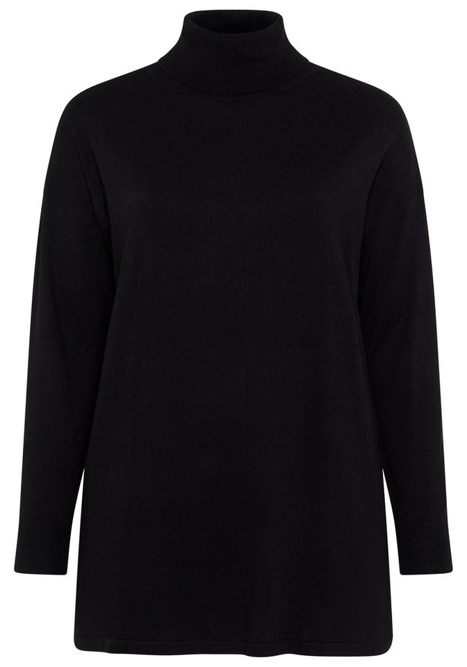 Laura Scott CURVE Rollkragenpullover Große Größen figurumspielende Passform, mit Rippbündchen an den Ärmeln, Langarm – Bild 5 von 5