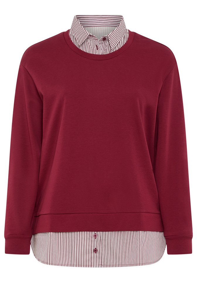 Laura Scott CURVE Sweater Große Größen mit elegantem Bluseneinsatz – Bild 5 von 5