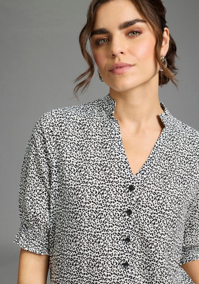 Laura Scott Druckbluse bedruckte Bluse, femininer Stil, leichtes Webmaterial, aus Viskose – Bild 3 von 5