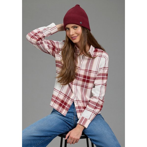 Laura Scott Hemdbluse Casual-Stil, mit Karomuster, aus kuschelweicher Flanell-Baumwolle