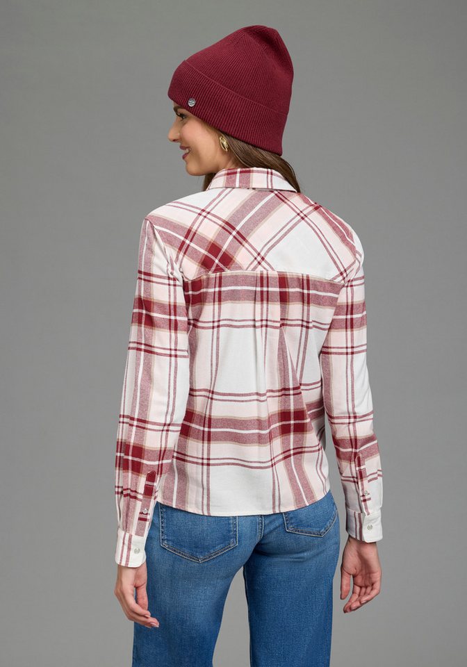 Laura Scott Hemdbluse Casual-Stil, mit Karomuster, aus kuschelweicher Flanell-Baumwolle – Bild 2 von 5
