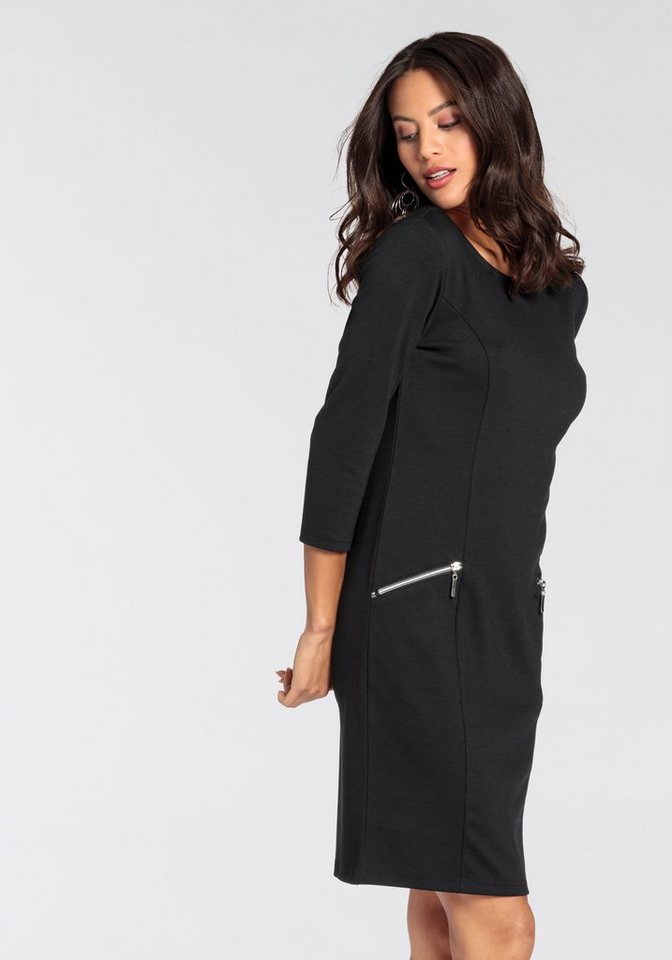 Laura Scott Jerseykleid festlich, kurzes Kleid, figurbetont, aus Milano-Ribstoff – Bild 2 von 5