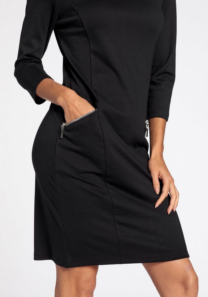 Laura Scott Jerseykleid festlich, kurzes Kleid, figurbetont, aus Milano-Ribstoff – Bild 5 von 5