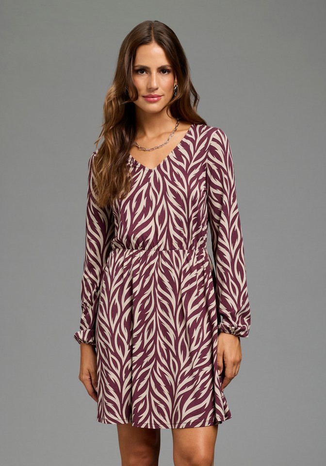 Laura Scott Jerseykleid mit V-Ausschnitt, figurbetonte Passform – Bild 3 von 5
