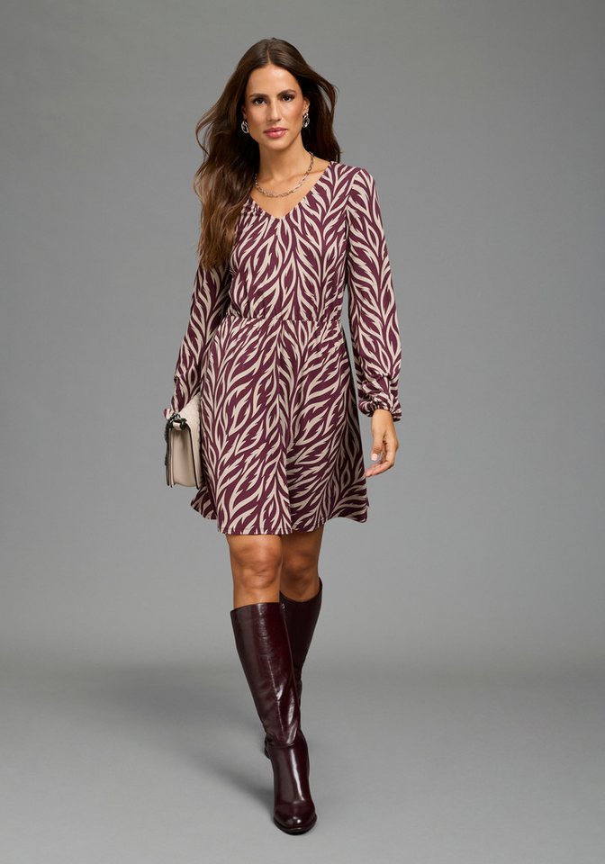 Laura Scott Jerseykleid mit V-Ausschnitt, figurbetonte Passform – Bild 5 von 5