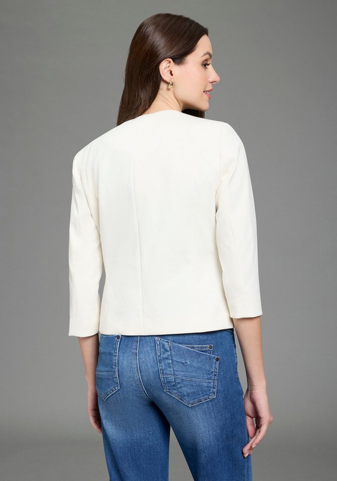 Laura Scott Kurzblazer aus elastischer Jerseyware, mit Hakenverschluss – Bild 2 von 5