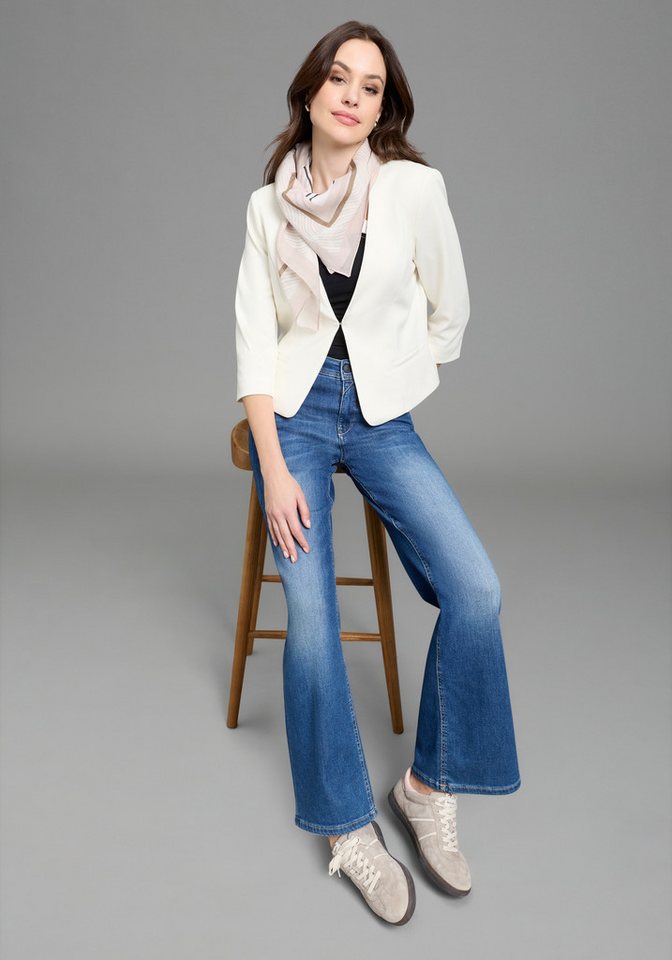 Laura Scott Kurzblazer aus elastischer Jerseyware, mit Hakenverschluss – Bild 4 von 5