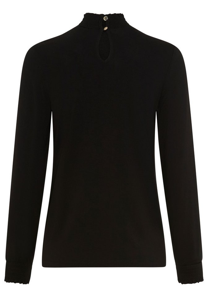 Laura Scott Langarmshirt aus elastischer Viskosemischung, figurumspielende Passform, unifarben – Bild 5 von 5