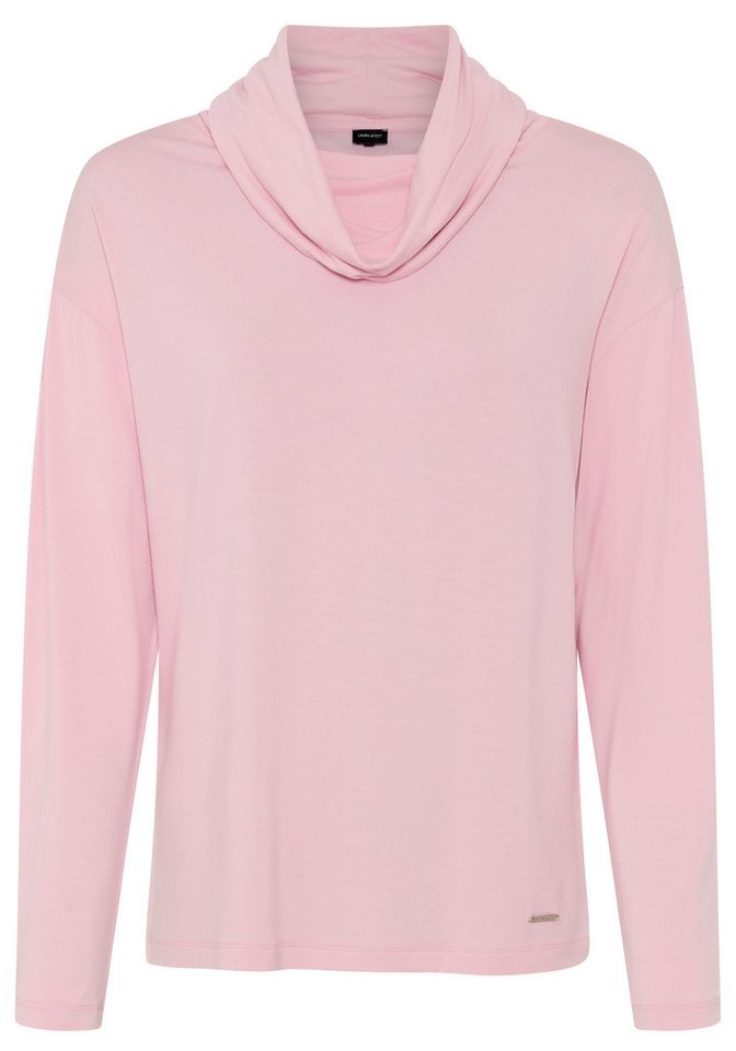 Laura Scott Langarmshirt aus Jersey, mit Schlauchkragen, figurumspielende Passform, unifarben – Bild 5 von 5