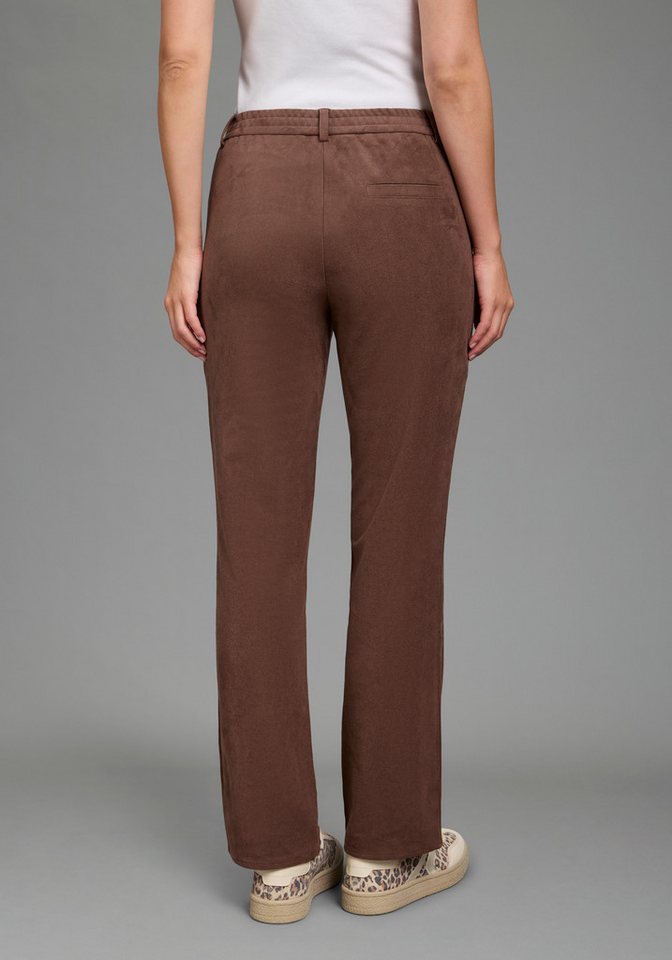 Laura Scott Lederimitathose Bootcut-Passform, Weiches, elastisches Wildlederimitat – Bild 2 von 5