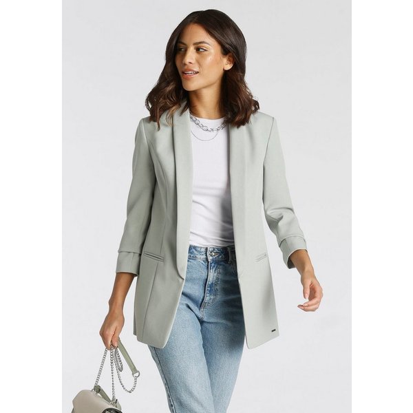 Laura Scott Longblazer mit gerafften Ärmeln