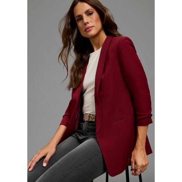 Laura Scott Longblazer mit gerafften Ärmeln