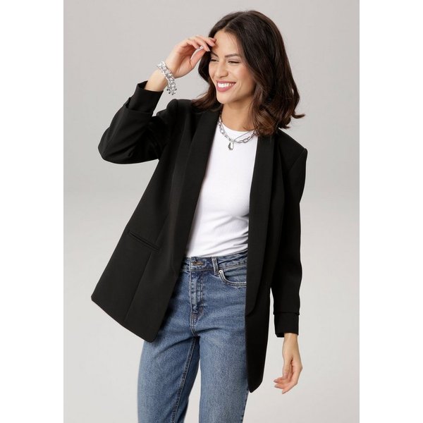 Laura Scott Longblazer mit gerafften Ärmeln