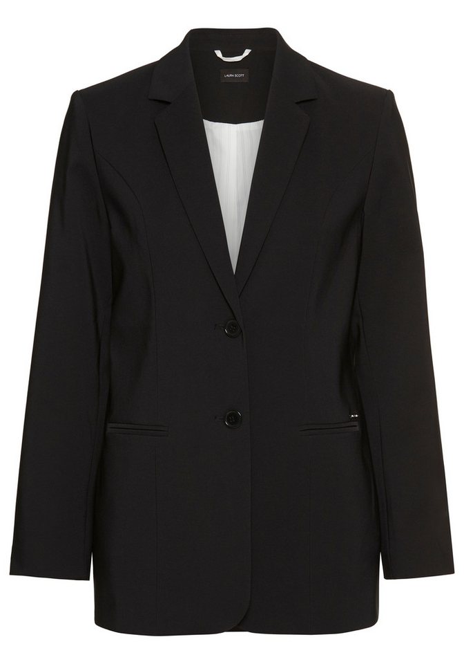 Laura Scott Longblazer mit konstrastfarbigem Innenfutter – Bild 5 von 5