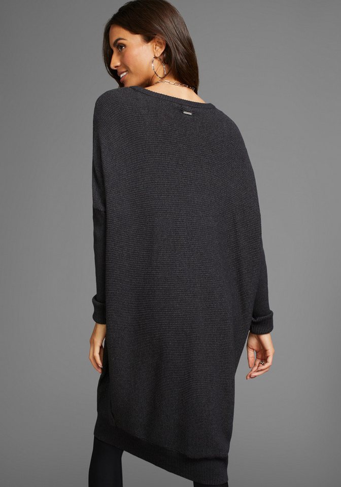 Laura Scott Longpullover in oversized Form mit Rippstruktur – Bild 3 von 5