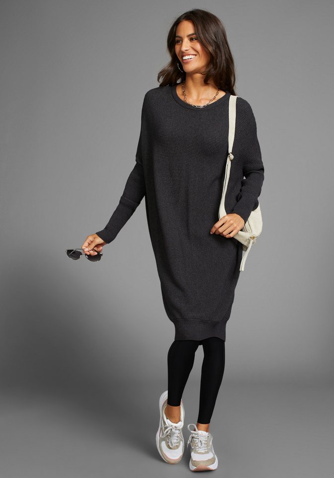 Laura Scott Longpullover in oversized Form mit Rippstruktur – Bild 4 von 5