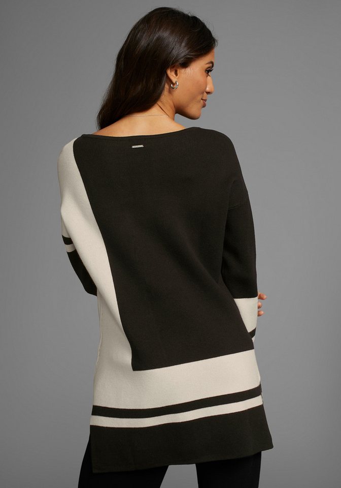 Laura Scott Longpullover mit geometrischem Jacquardmuster – Bild 2 von 5