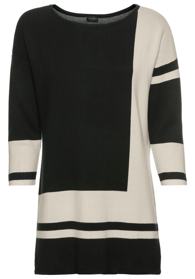 Laura Scott Longpullover mit geometrischem Jacquardmuster – Bild 5 von 5