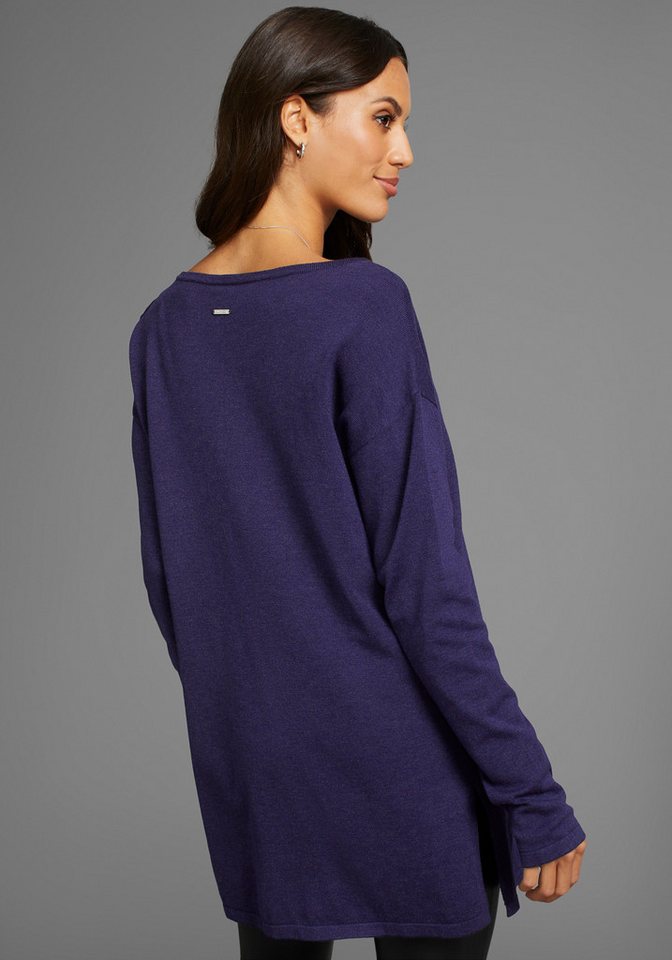 Laura Scott Longpullover mit Schleifendetail in Cold-Shoulder-Optik – Bild 2 von 5