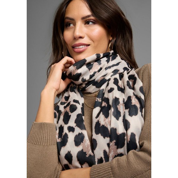 Laura Scott Modetuch, mit trendigem Leopard-Alloverdruck