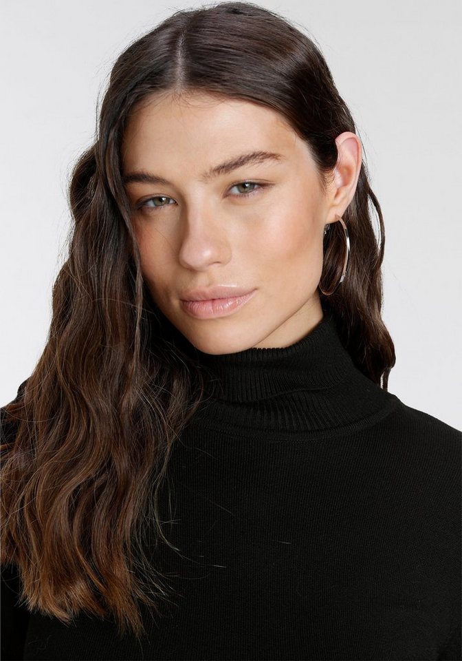 Laura Scott Rollkragenpullover Feinstrick in figurbetonter Longform – Bild 5 von 5