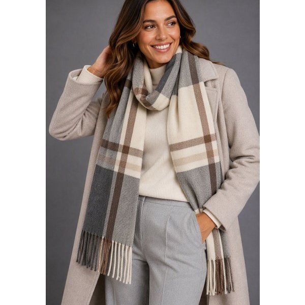 Laura Scott Schal, Webmaterial, kariertes Muster, für Herren und Damen