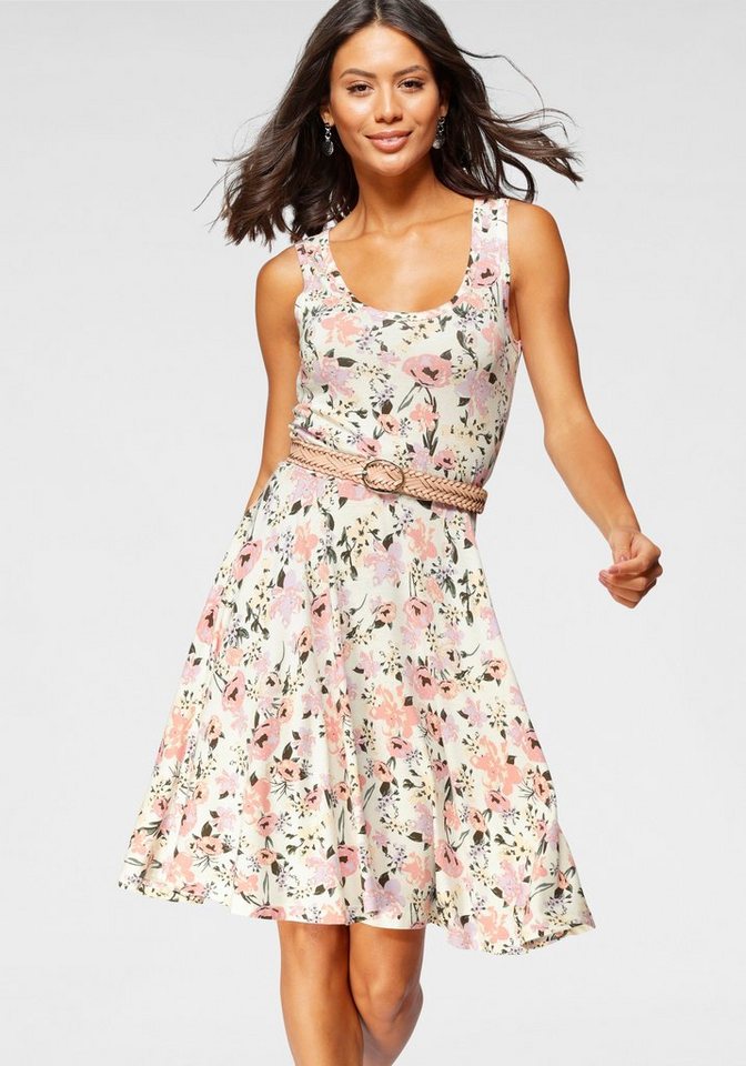 Laura Scott Sommerkleid figurbetonte Passform, femininer Stil, aus Viskosemischung – Bild 3 von 5